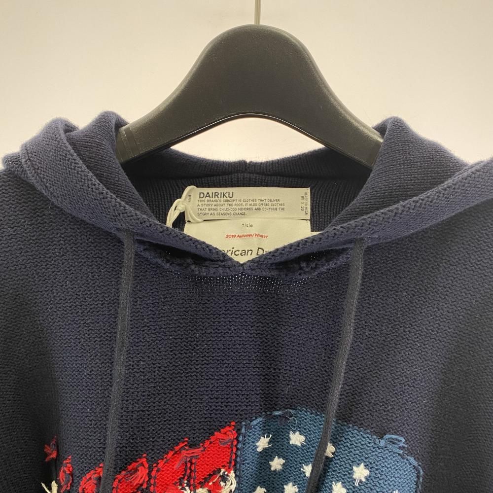 DAIRIKU America Knit Hoodie DAIRIKU America Knit Hoodie ZOZOTOWN