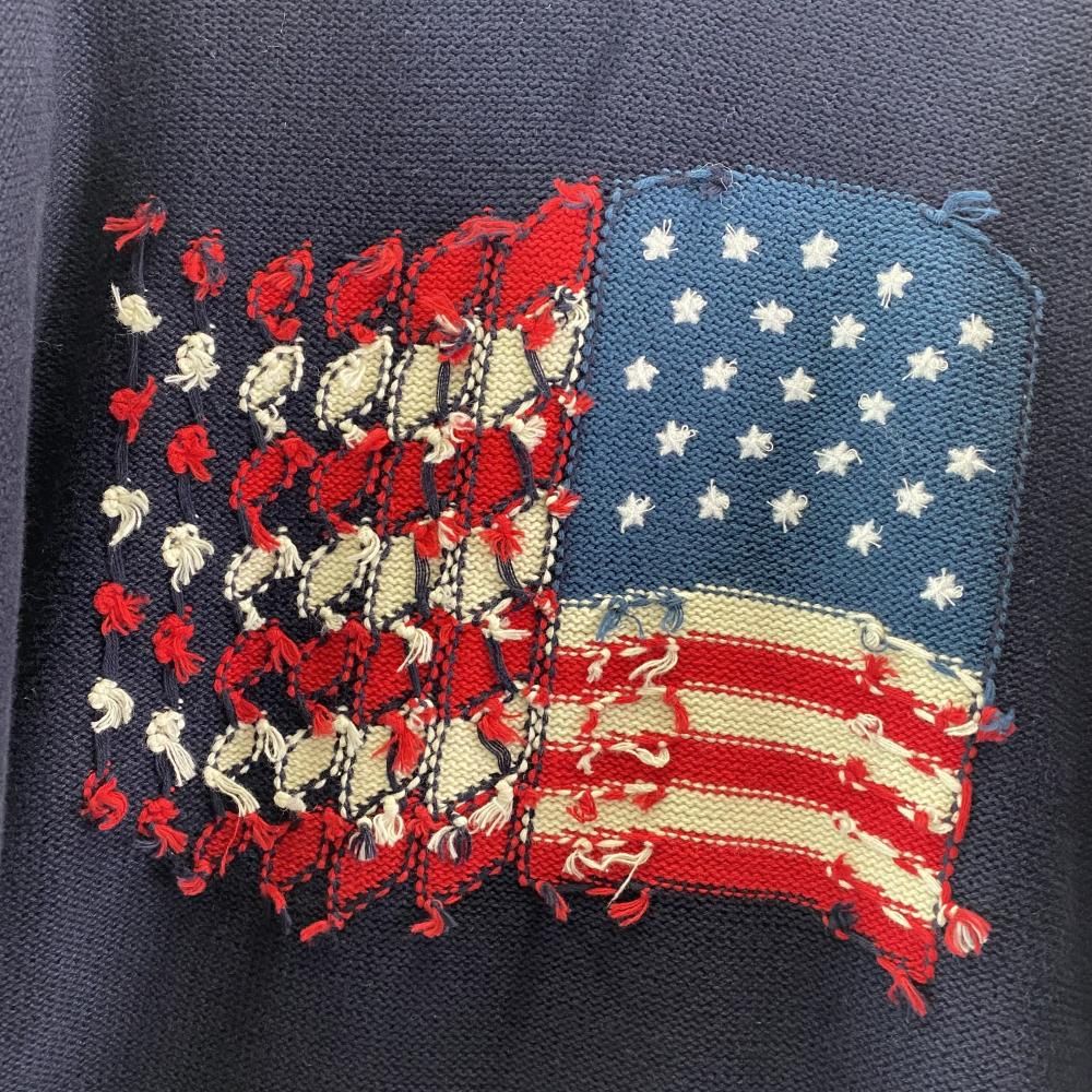 中古】DAIRIKU 23AW America Knit Hoodie ネイビー ダイリク[17