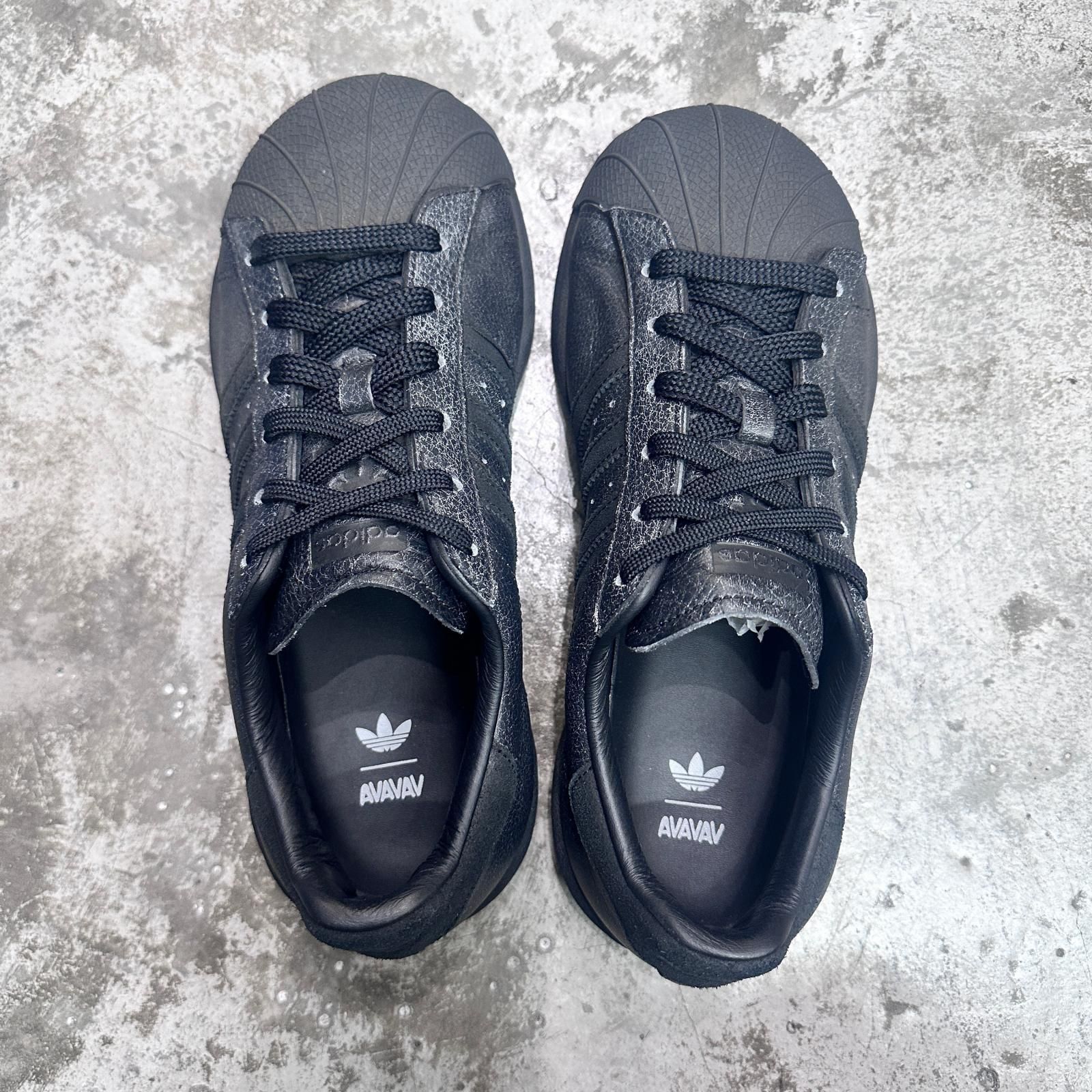 adidas AVAVAV SUPERSTAR CORE BLACK スーパースター ローカット 