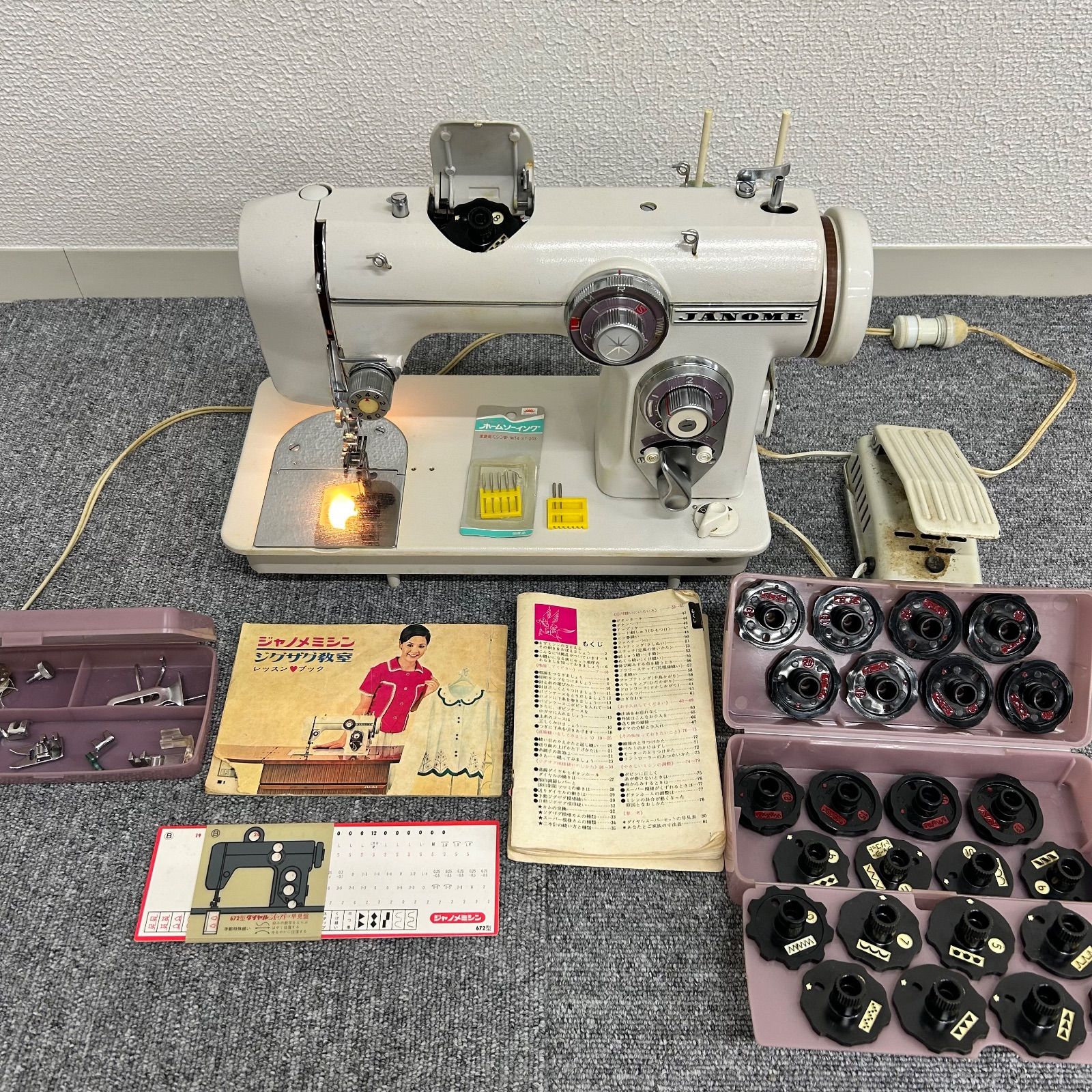 JANOME ジャノメ MODEL 672 ミシン レトロ アンティーク 【公式通販】