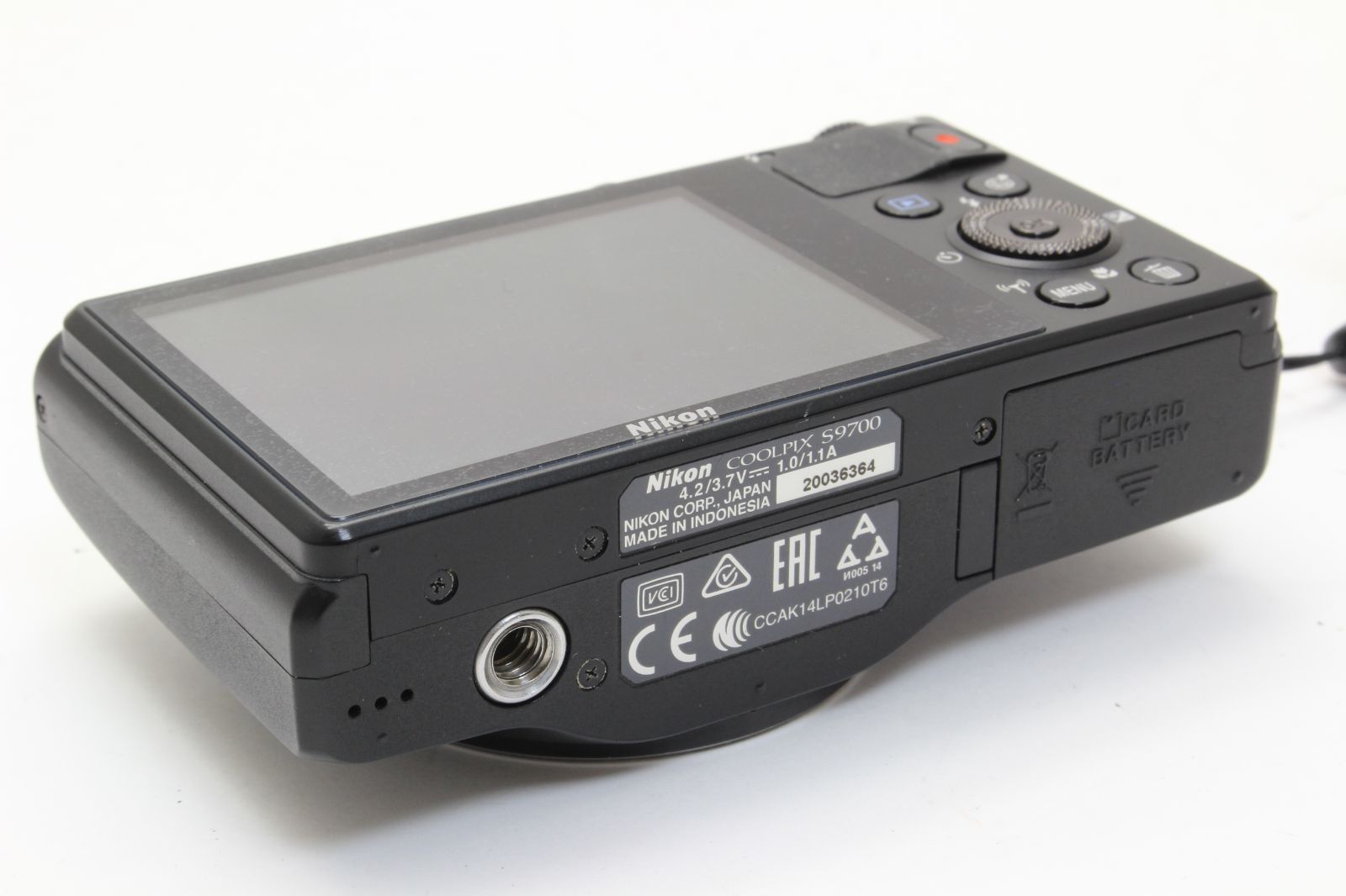 AB (良品) Nikon ニコン COOLPIX S9700 ブラック 初期不良返品無料 11