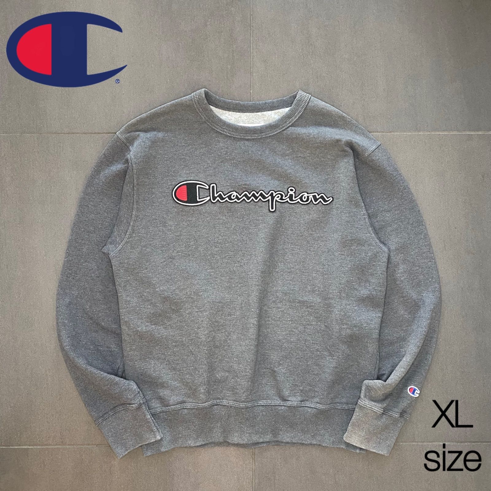 Champion / スウェット/XL/コットン/グレー チャンピオン Champion フロントロゴ スウェット トレーナー グレー XL