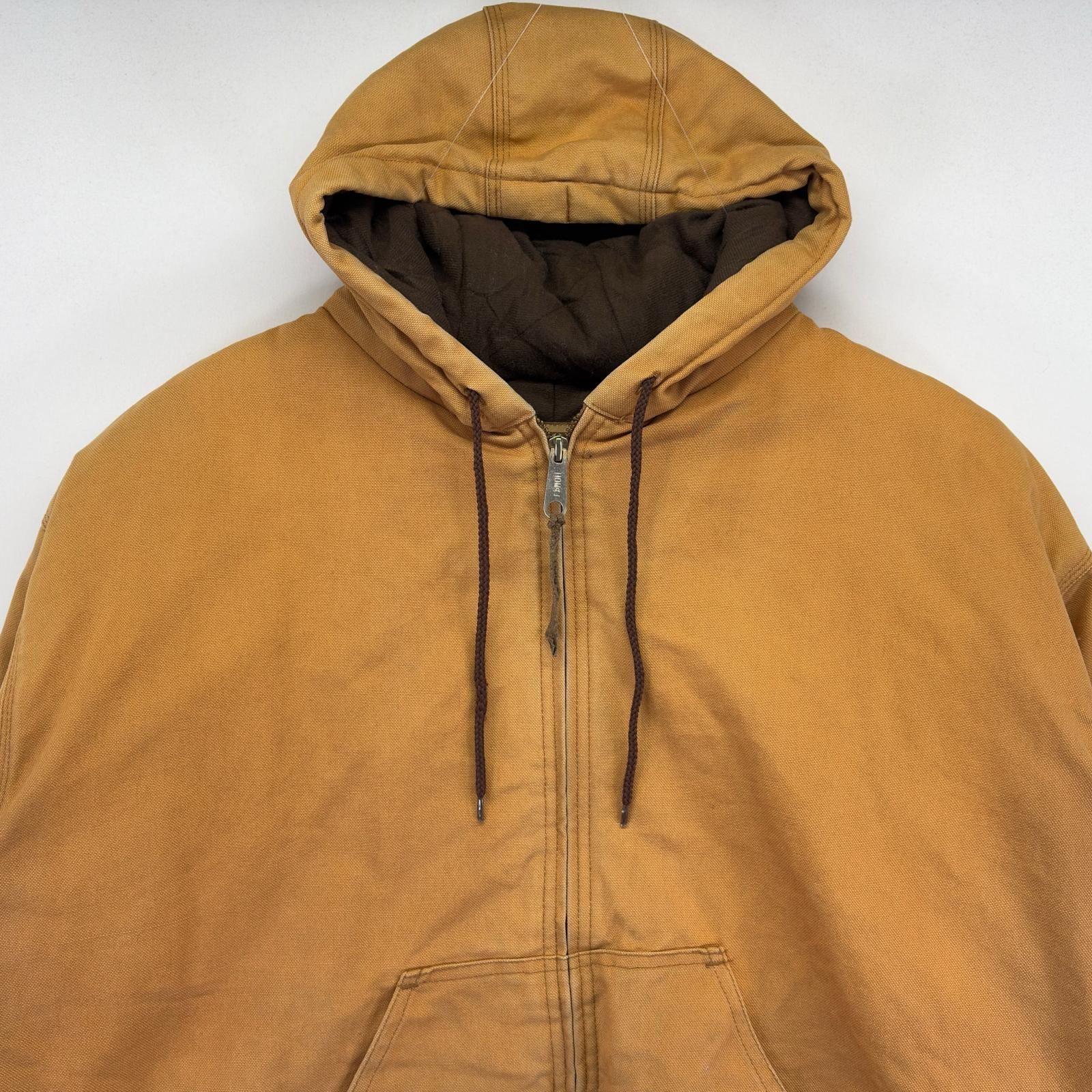 USA古着　ワークジャケット　M　ダック地　ブラウン　アウター　SCHMIDT 古着 SCHMIDT ワークジャケット 大きいサイズ ダック地 アクティブ