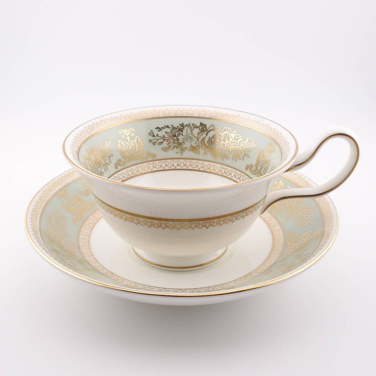 美品✨WEDGWOOD ウェッジウッド コロンビア セージグリーン ピオニー