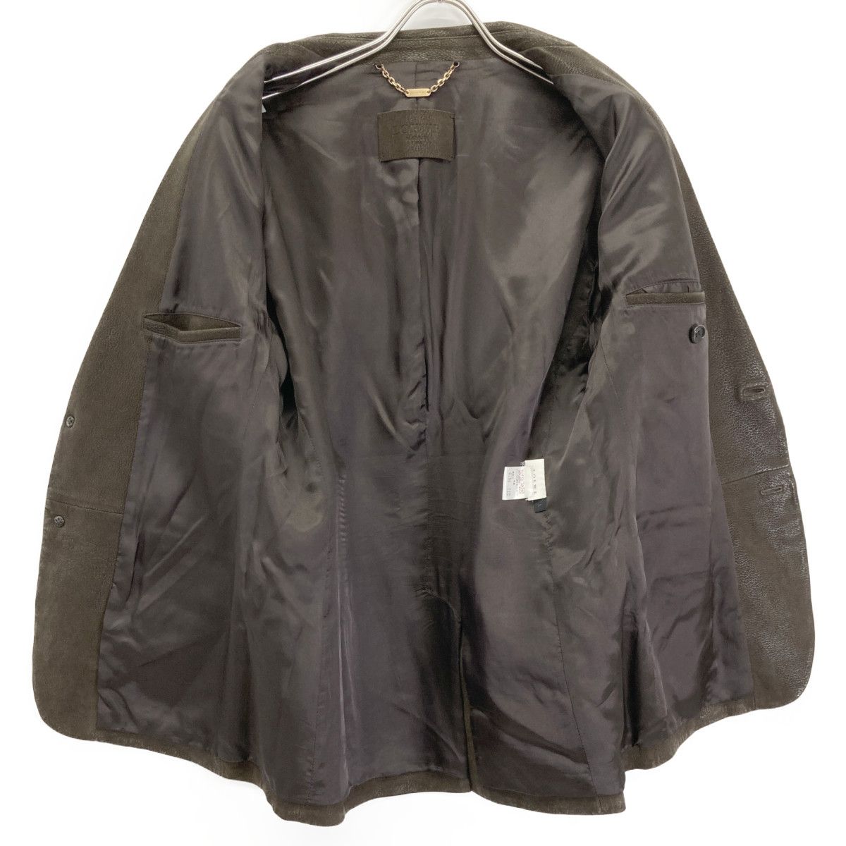 ロエベ／LOEWE ラムレザージャケット LOEWE】ロエベ ロゴ刻印 ラムレザージャケット ブラック | ブランド