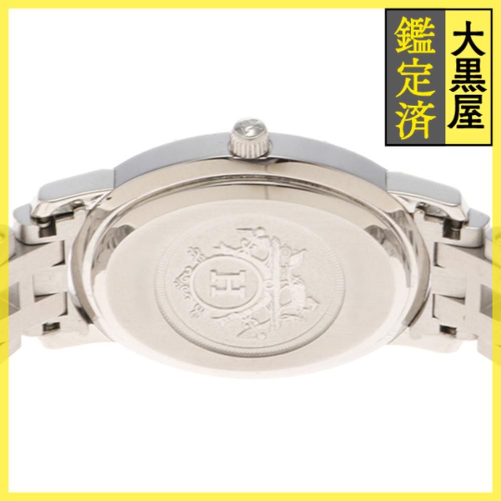 エルメスクリッパー シルバー エルメス クリッパークロノグラフ 自動巻き 2000年代製 裏スケルトン