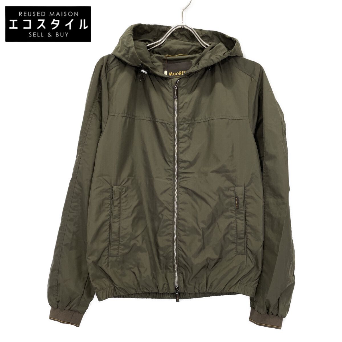 MOORER ムーレー GHIBERTI-KMナイロンジャケット 44 カーキ ジップアップジャケット GHIBERTI-KM |MooRER|CORONET（コロネット