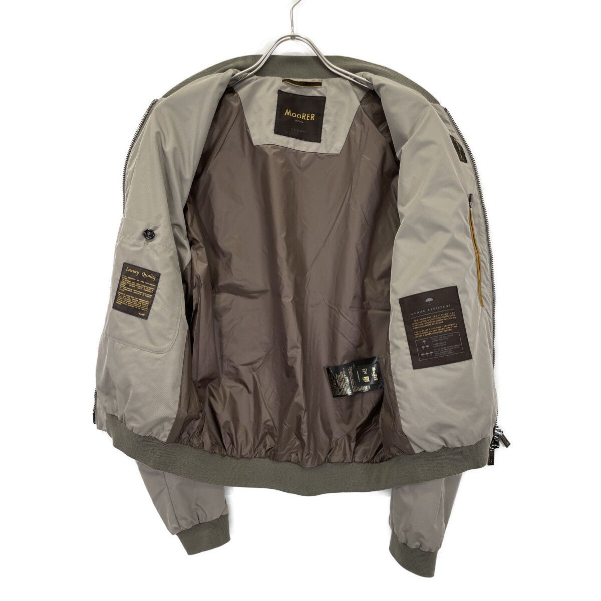 MOORER ムーレー ﾗｲﾄｸﾞﾚｰ CORELLI-WK MA-1 ﾎﾞﾝﾊﾞｰ ｼﾞｬｹｯﾄ 48 - メルカリ