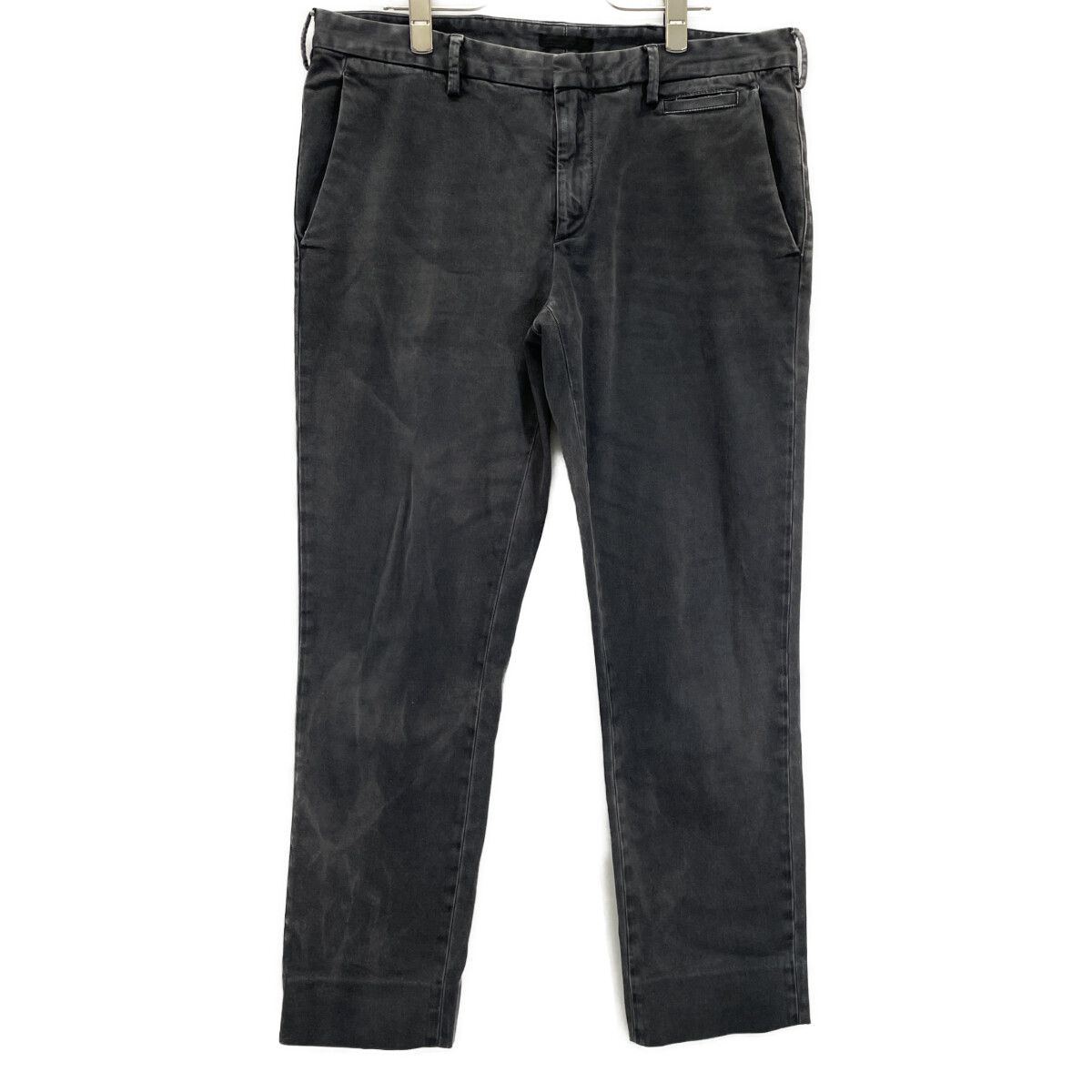 PRADA プラダ GEPA88 S141 1C5N ﾀﾞｰｸｸﾞﾚｰ ｼﾞｯﾌﾟﾌﾗｲ ｽﾄﾚｰﾄﾊﾟﾝﾂ 48