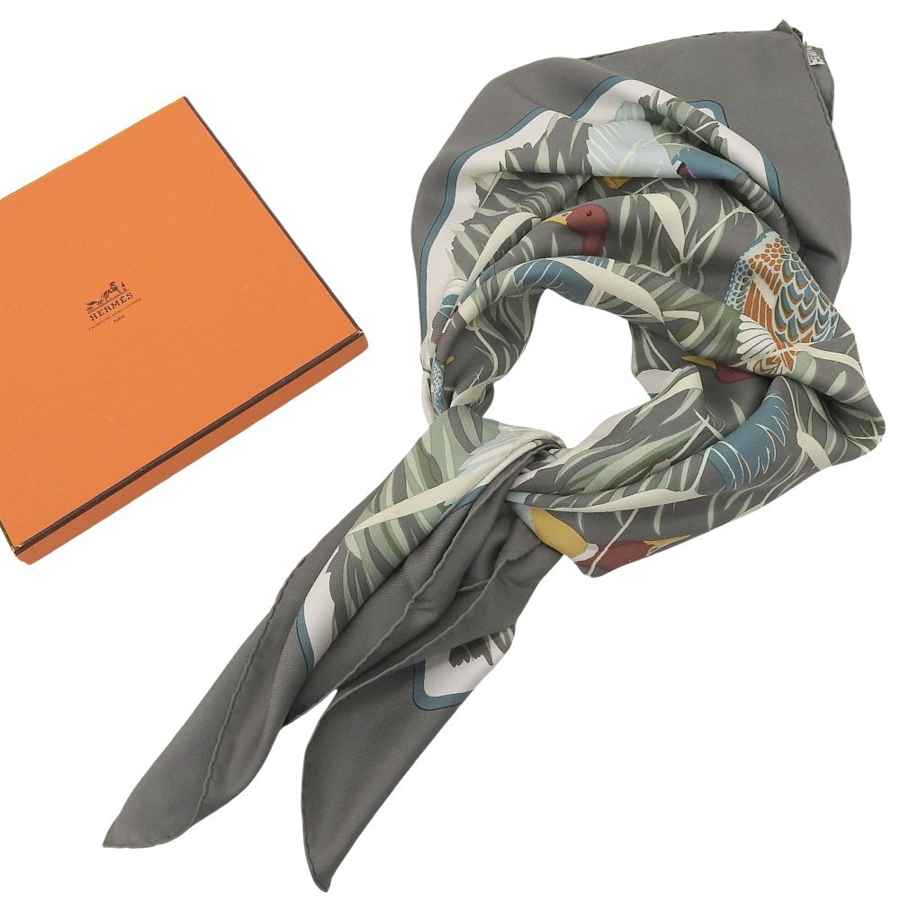 箱付超美品 エルメス HERMES 90年代 ヴィンテージ COLS VERTS 緑の中の