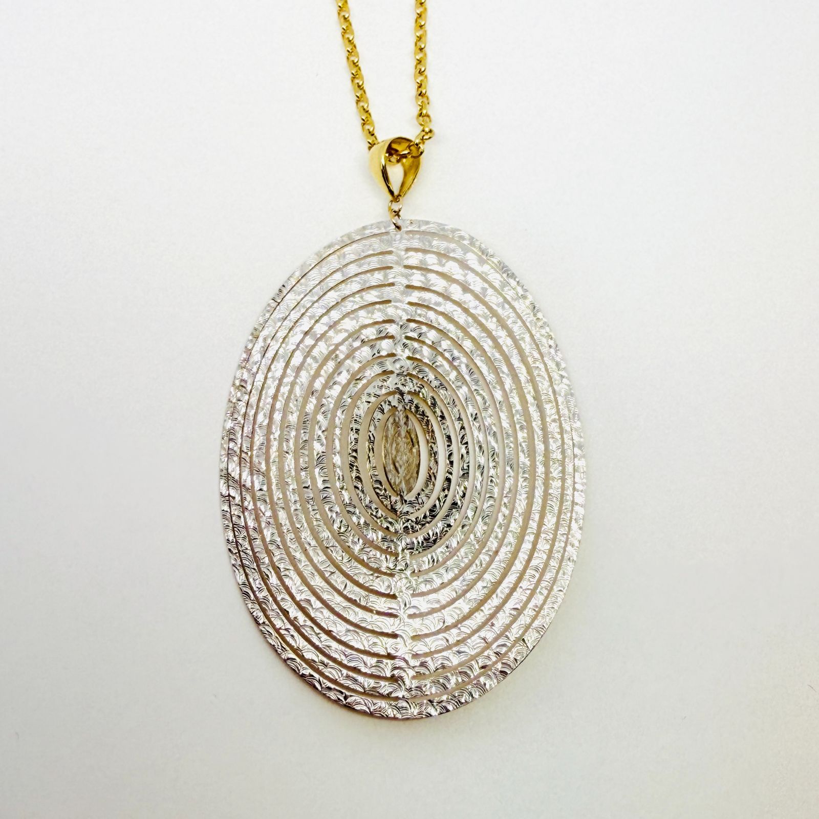 ペンダントトップ 18金 K18 YG WG リバーシブル イタリア製 ネックレス