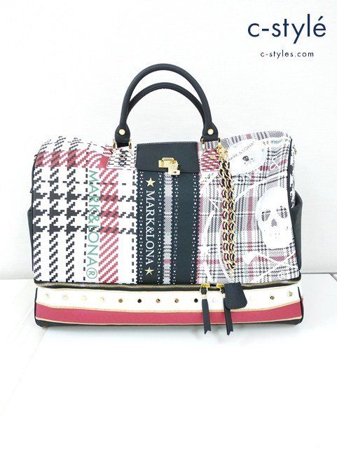 R258 [未使用品] MARK&LONA マーク＆ロナ ボストンバッグ ONE ブラック