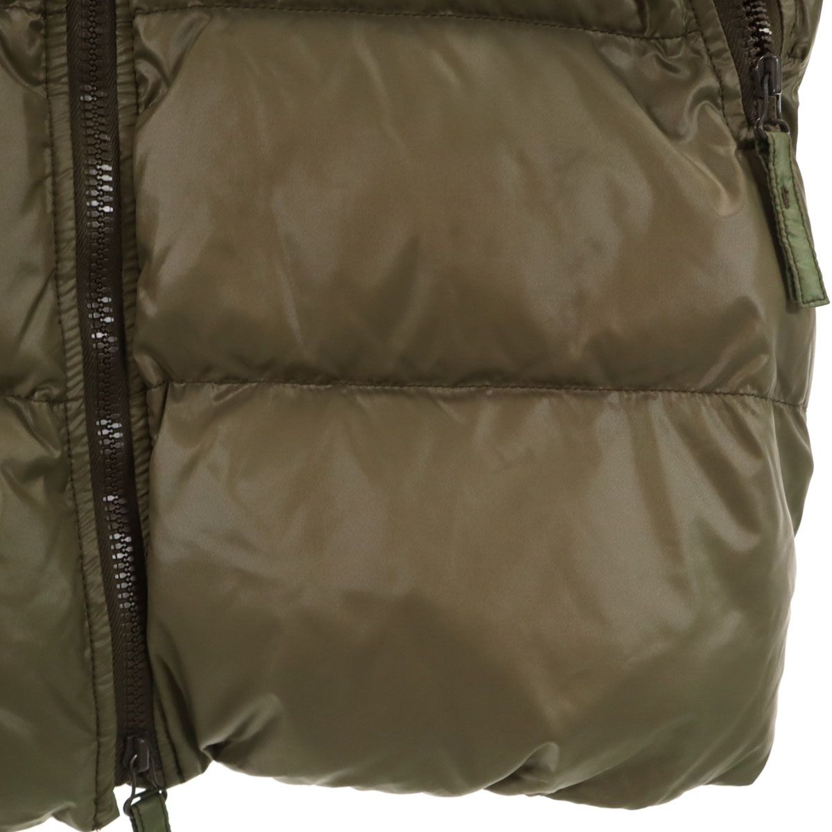 DUVETICA デュベティカ kappa ダウンコート 42 オリーブ系 ラクーン