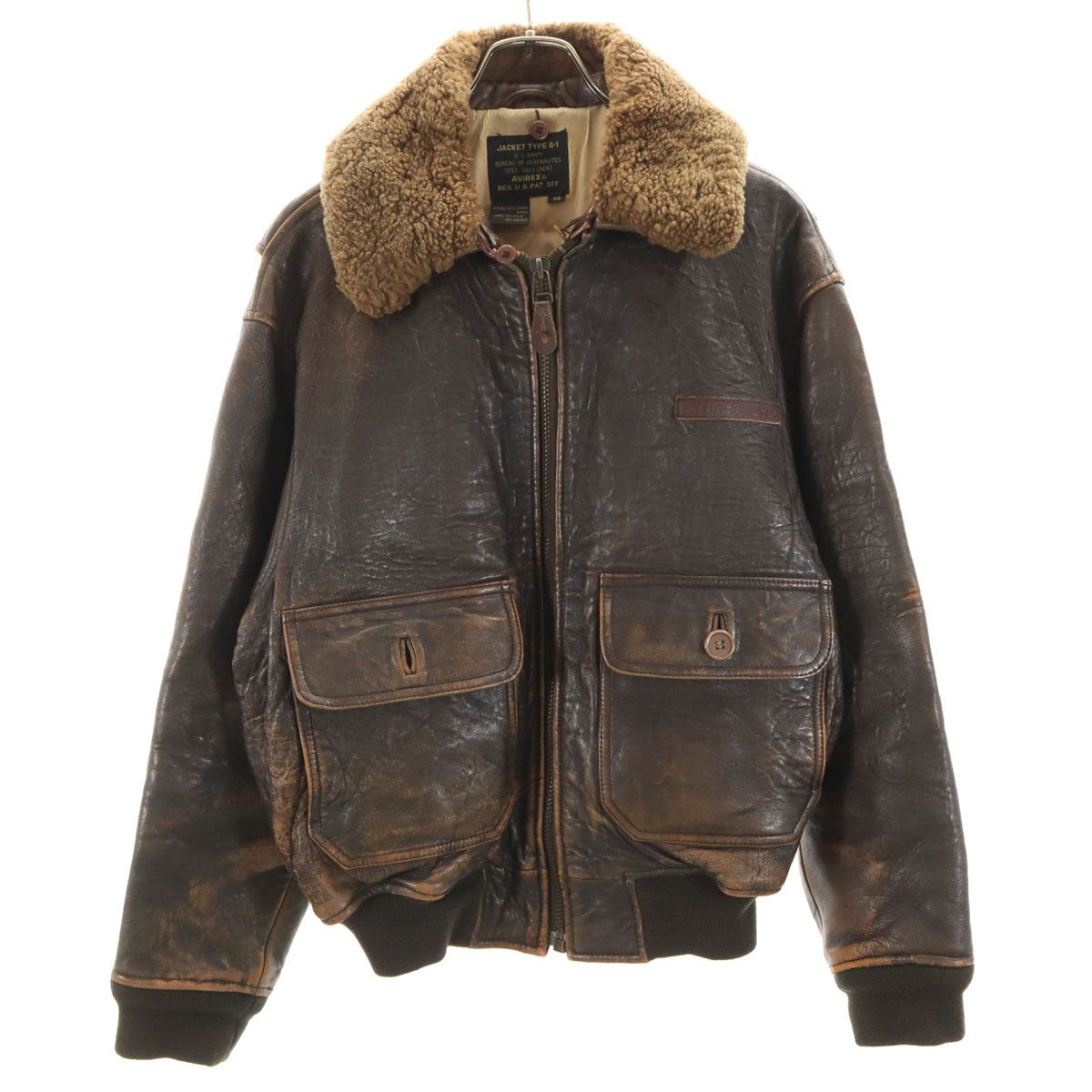AVIREX アヴィレックス 90s オールド G-1 レザー フライトジャケット