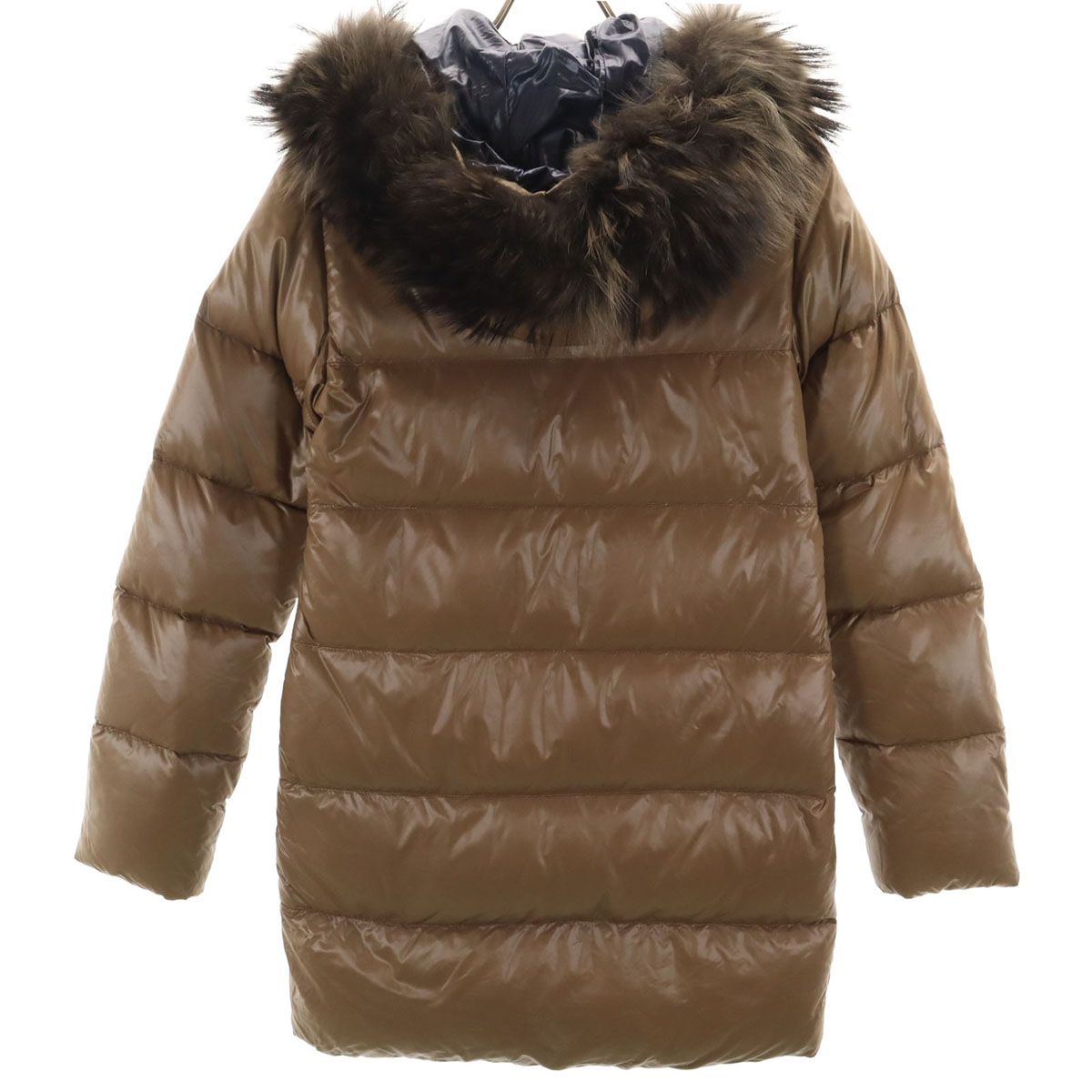 DUVETICA ブラウン ダウンロングジャケット 38 美品】DUVETICA ダーク