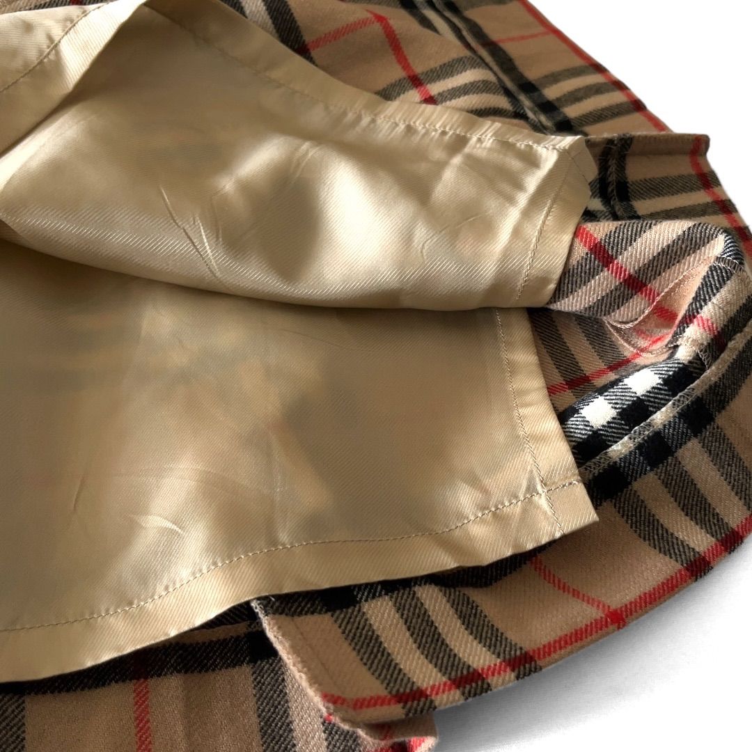 Burberrys バーバリーズ ノバチェックスカート ウール ギャザー
