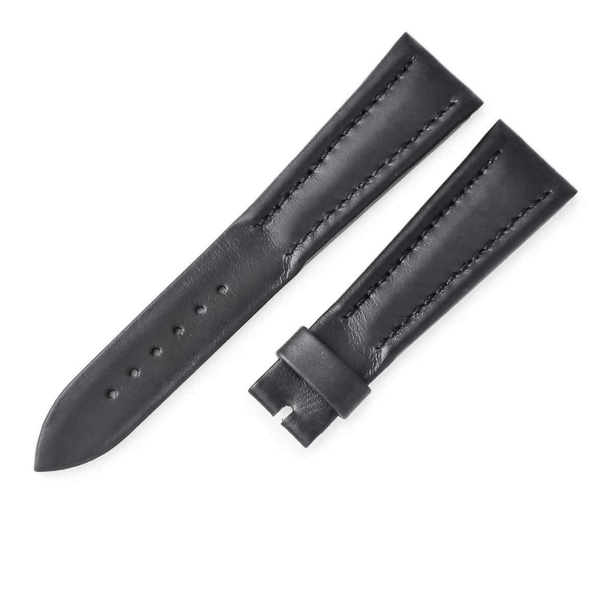 ブレゲ BREGUET 腕時計パーツ アエロナバル タイプXX 3800用 レザー ブラック 替え バンド ベルト ストラップ 21 mm 黒