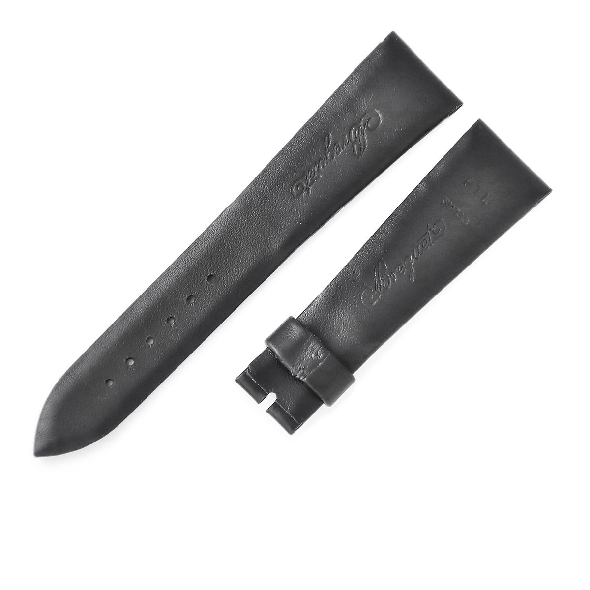 ブレゲ BREGUET 腕時計パーツ アエロナバル タイプXX 3800用 レザー ブラック 替え バンド ベルト ストラップ 21 mm 黒
