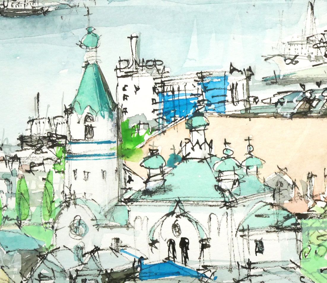 小田切 訓 水彩画 小田切訓 初夏の水辺 | 絵画など美術品の販売と買取 | 東京・銀座 おい