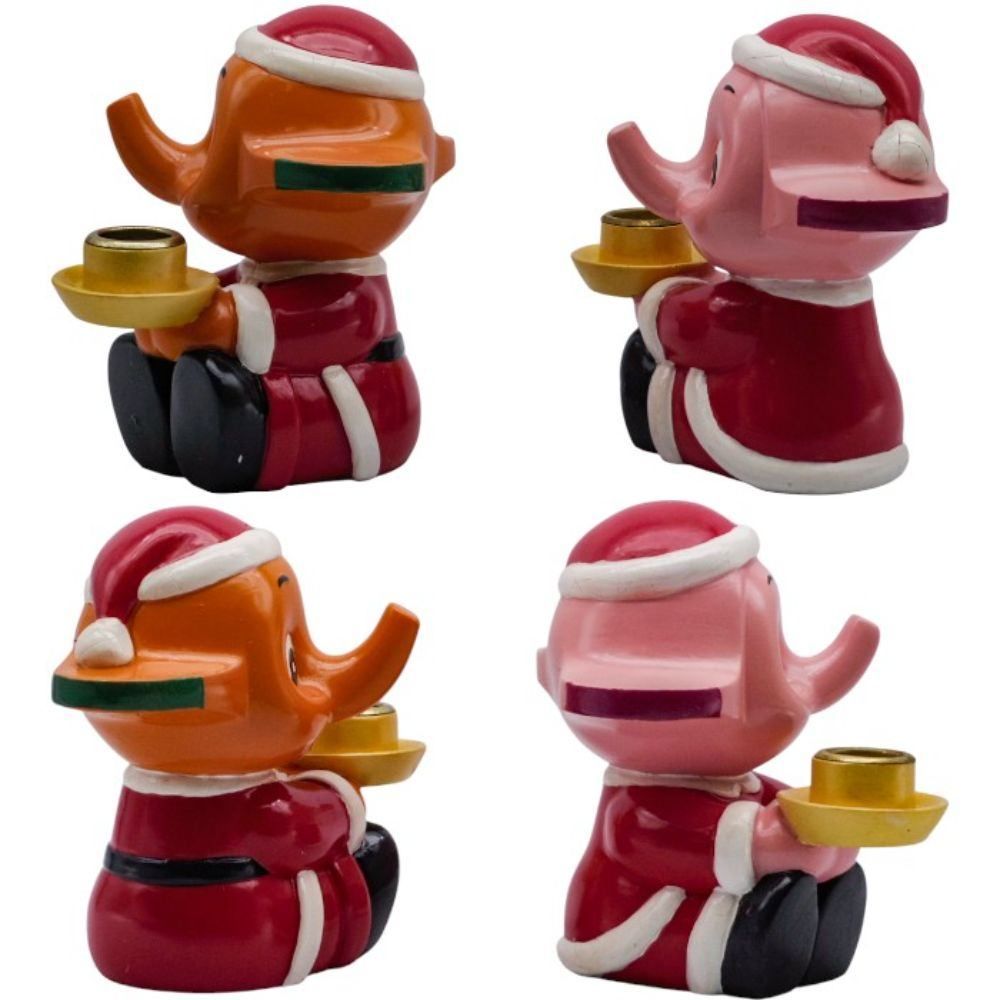 株式会社ニットー サトちゃん サトコちゃん キャンドルスタンド 2体