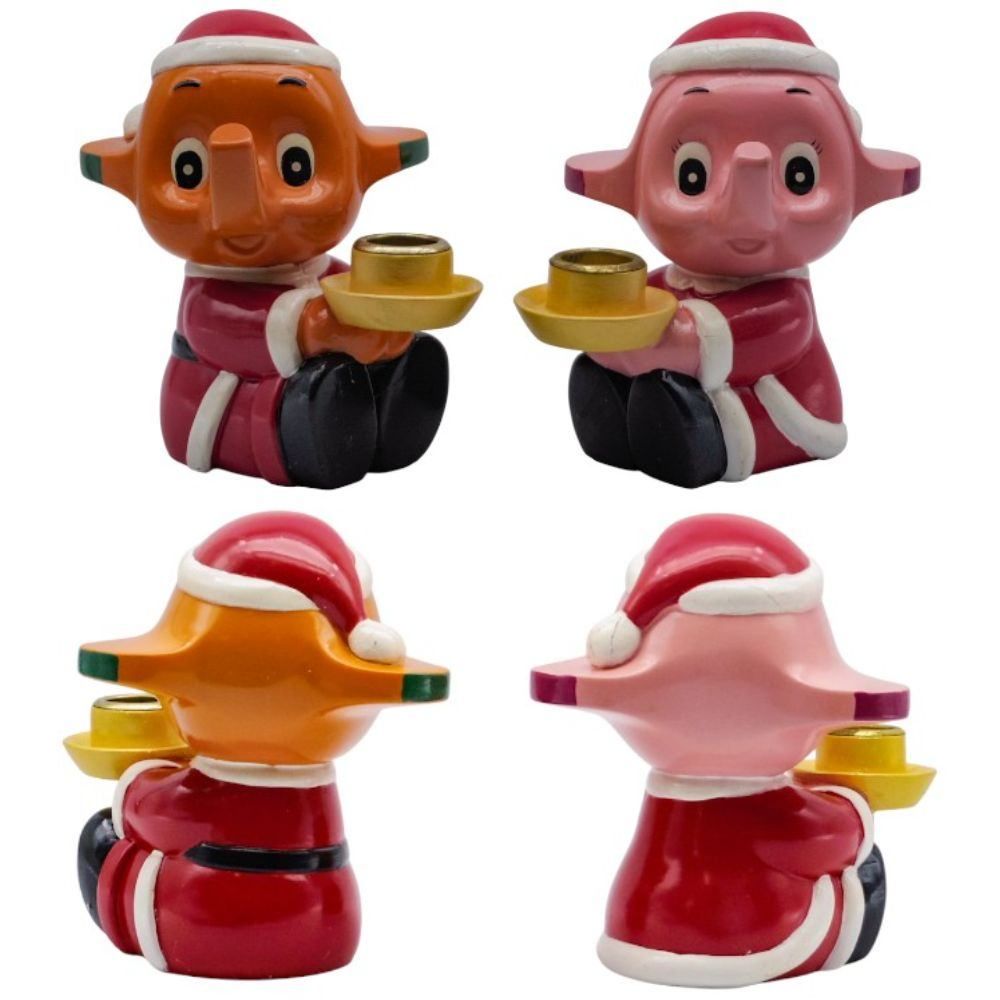 株式会社ニットー サトちゃん サトコちゃん キャンドルスタンド 2体