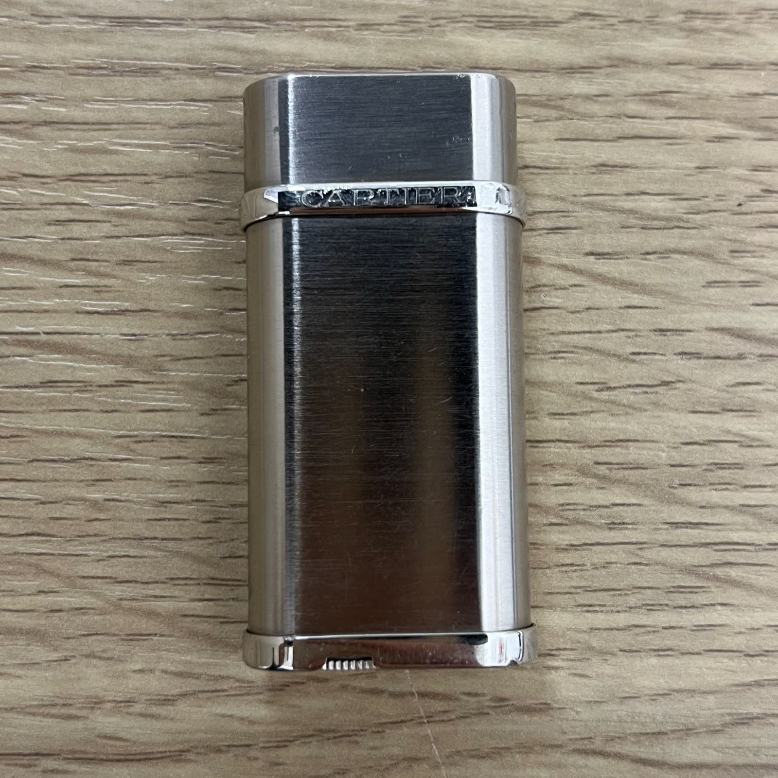 Y1129]Cartier カルティエ ゴドロン ライター ガスライター シルバー 