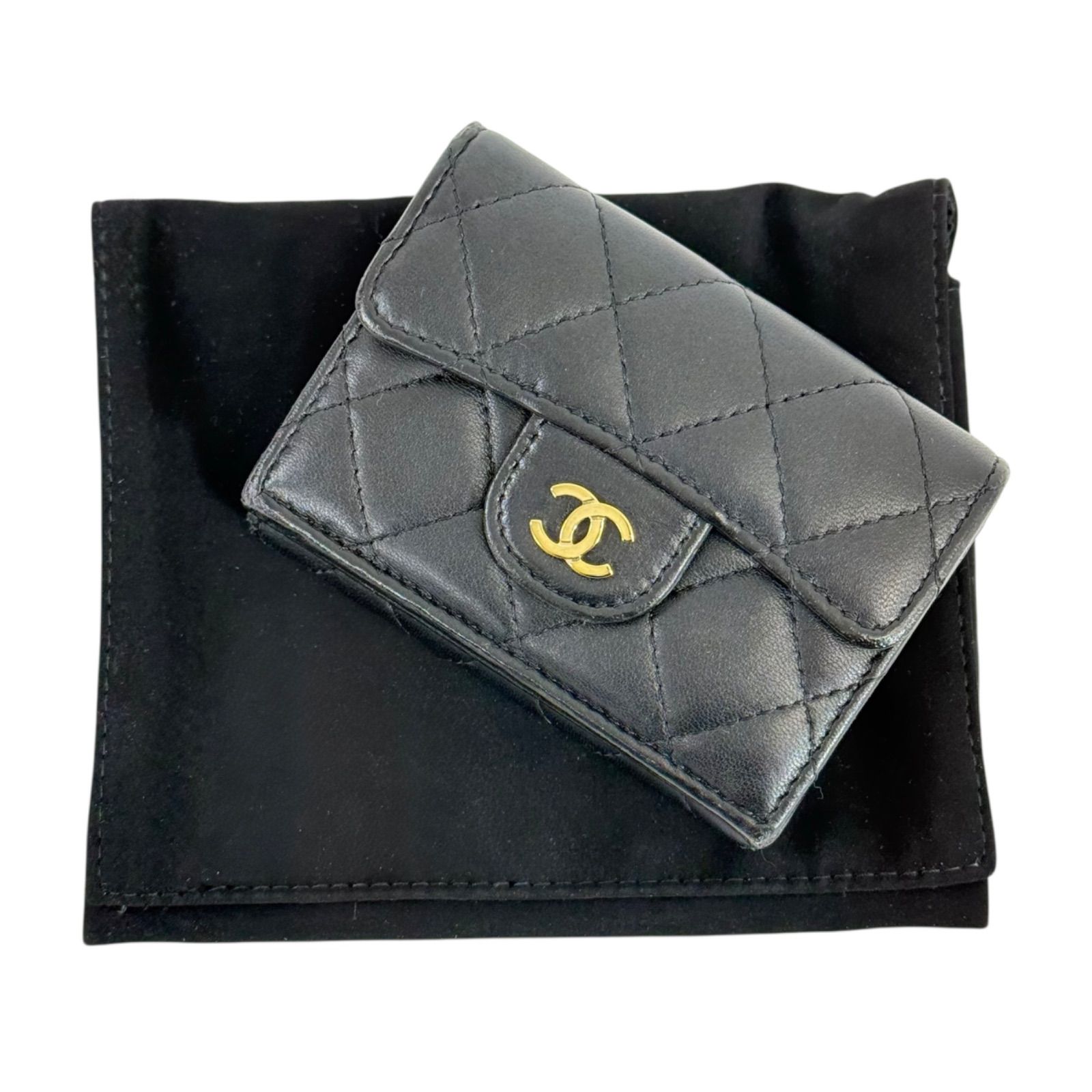 人気・近年モデル】CHANEL シャネル ラムスキン マトラッセ Wホック