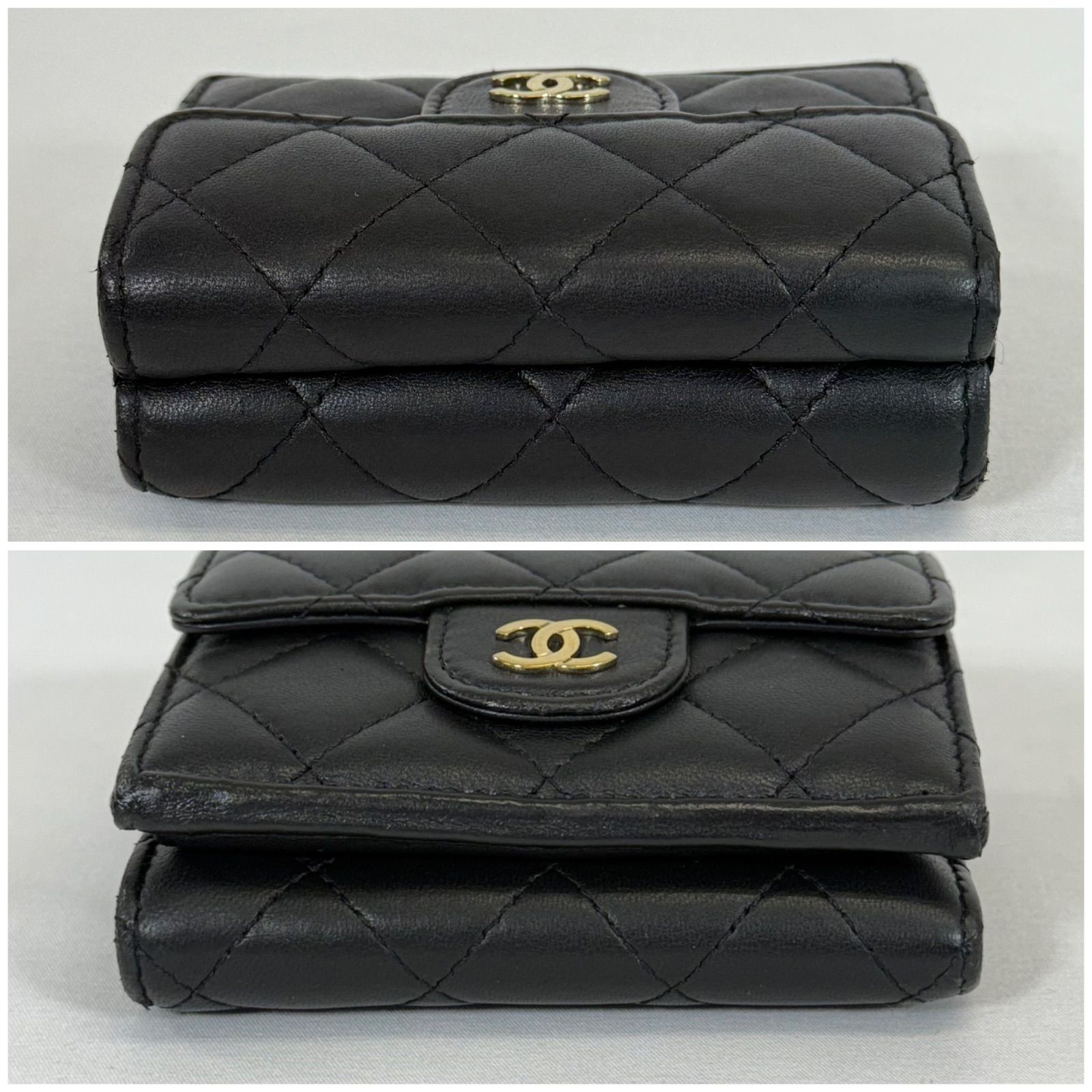 人気・近年モデル】CHANEL シャネル ラムスキン マトラッセ Wホック