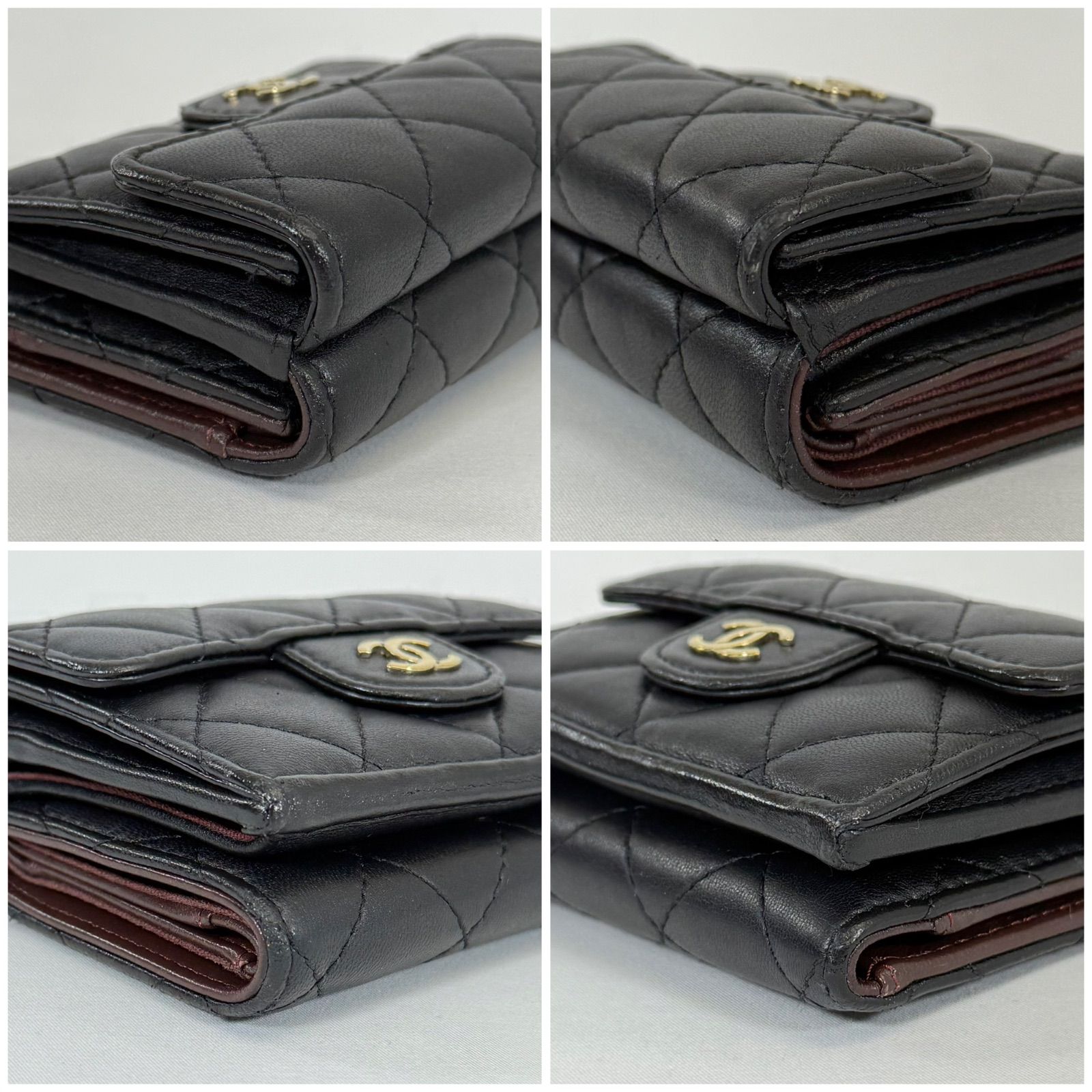 人気・近年モデル】CHANEL シャネル ラムスキン マトラッセ Wホック