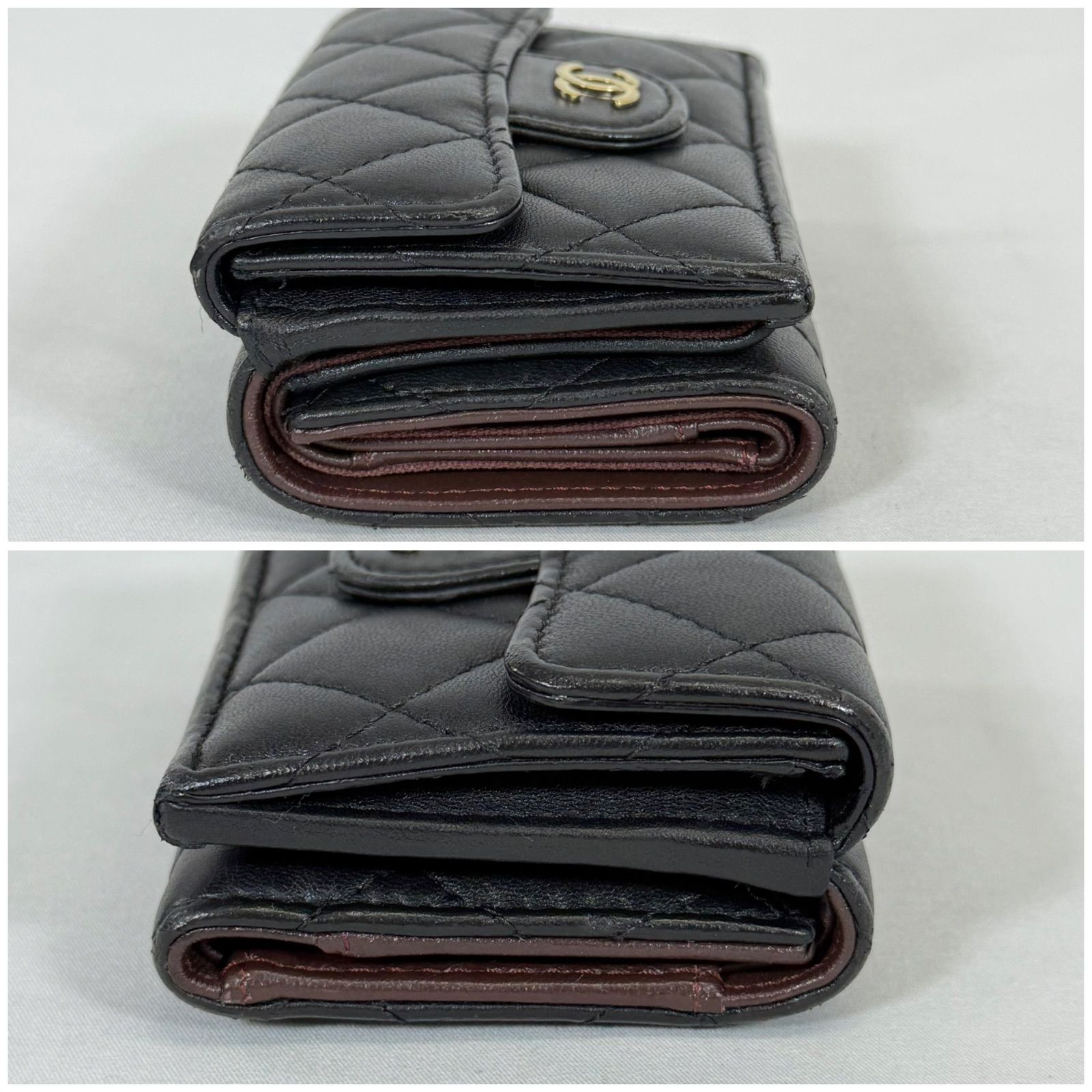 人気・近年モデル】CHANEL シャネル ラムスキン マトラッセ Wホック