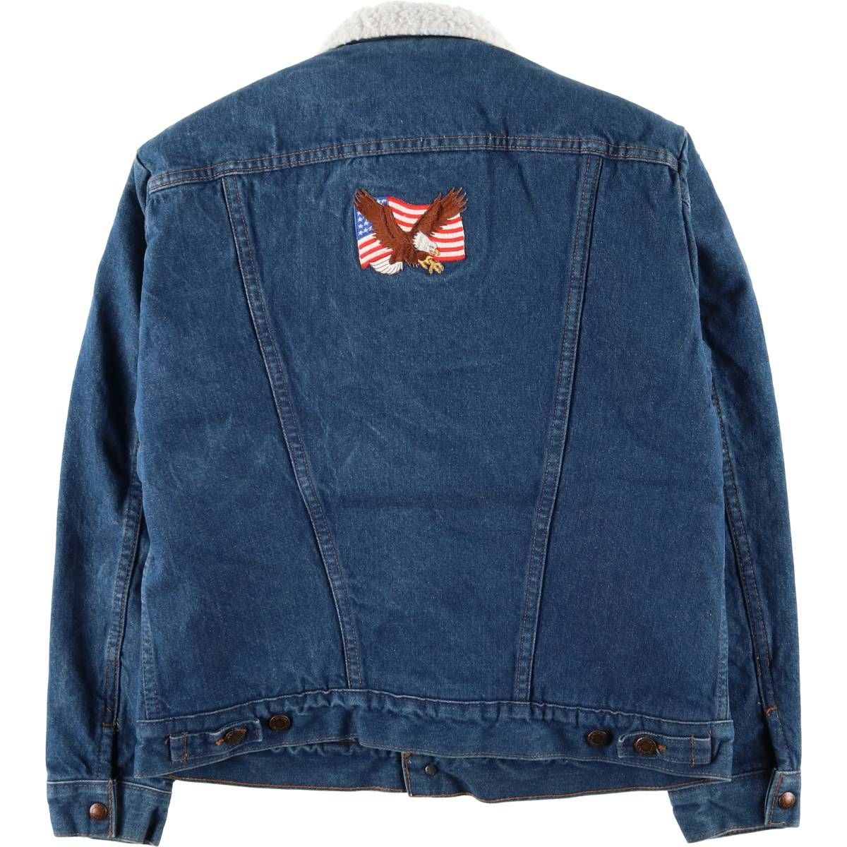 90年代 USA製 Wrangler ラングラー デニムボアジャケット 大きいサイズ