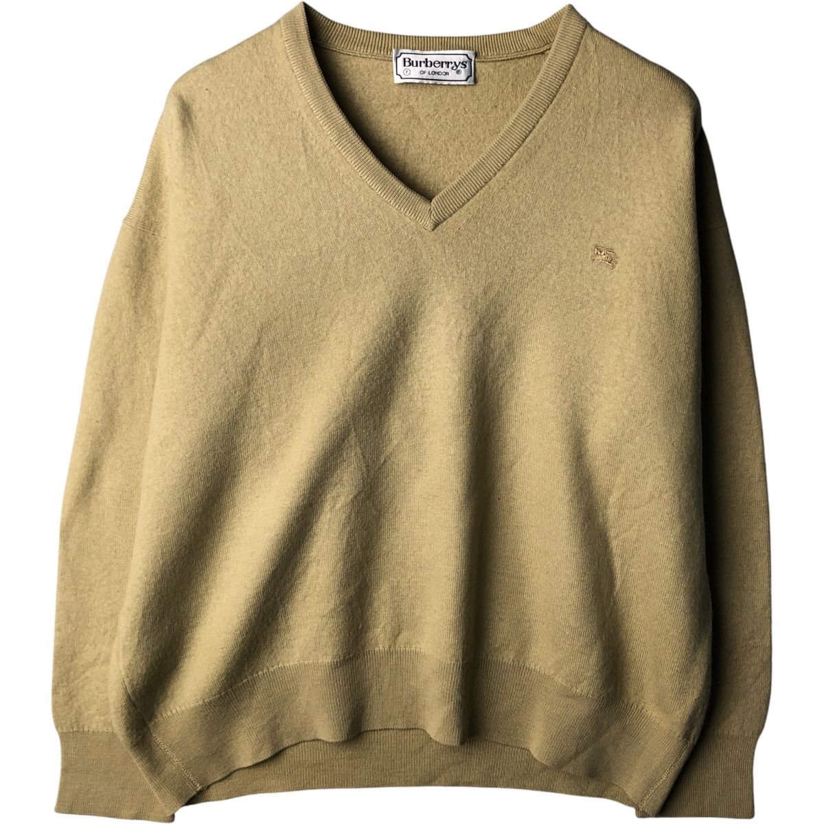 古着 バーバリー Burberry's LONDON Vネック メリノウールニット
