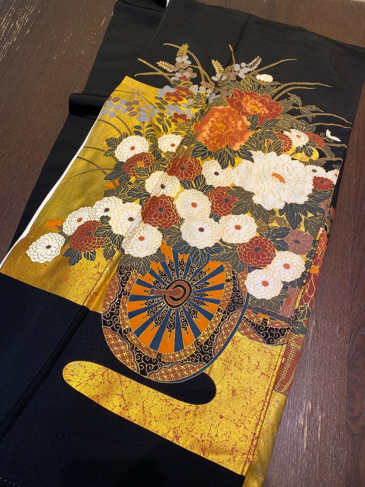 まとめ売り】正絹留袖5枚 リメイク素材 ハンドメイド向け - メルカリ