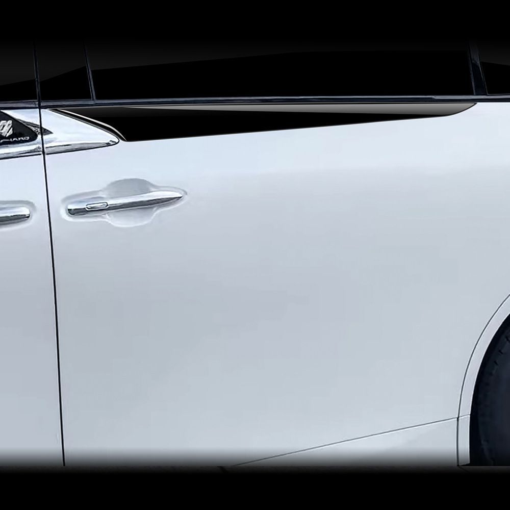送料無料】23款トヨタALPHARD/VELLFIRE 40系 中扉ボディモール【電鍍 