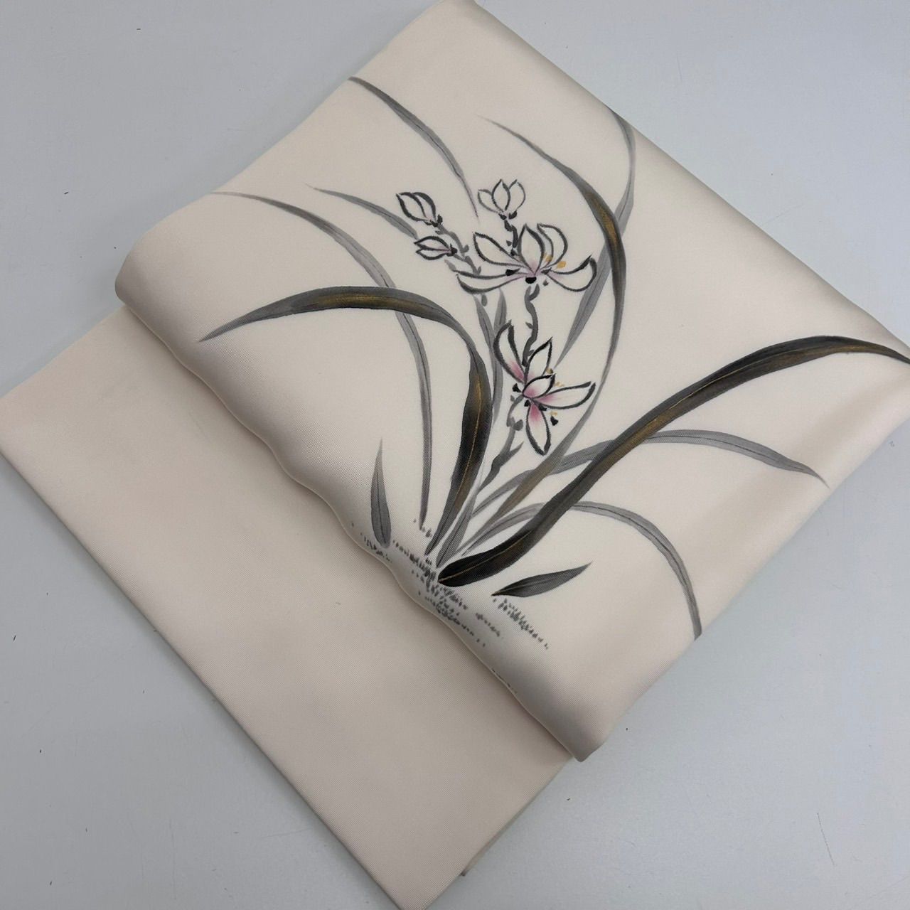 名古屋帯 塩瀬 墨書きの草花の染め 開き 正絹 MA-1344 - メルカリ