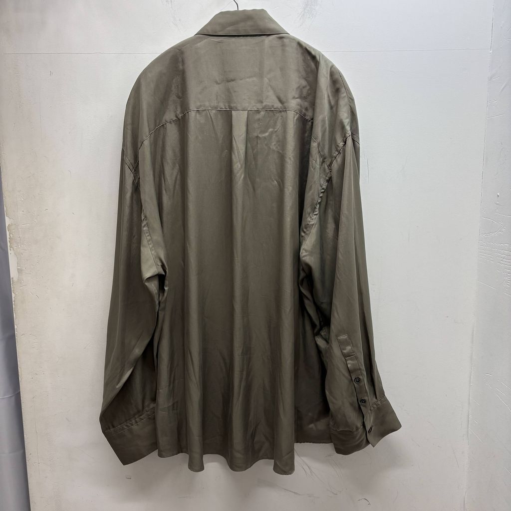 stein カーキ 長袖シャツ Sサイズ stein シュタイン OVERSIZED DOWN PAT CUPRO SHIRT 長袖シャツ ST.248