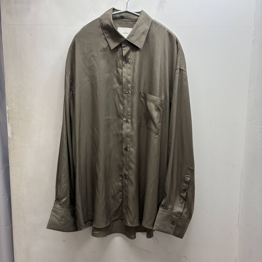 stein シュタイン OVERSIZED DOWN PAT CUPRO SHIRT 長袖シャツ ST.248