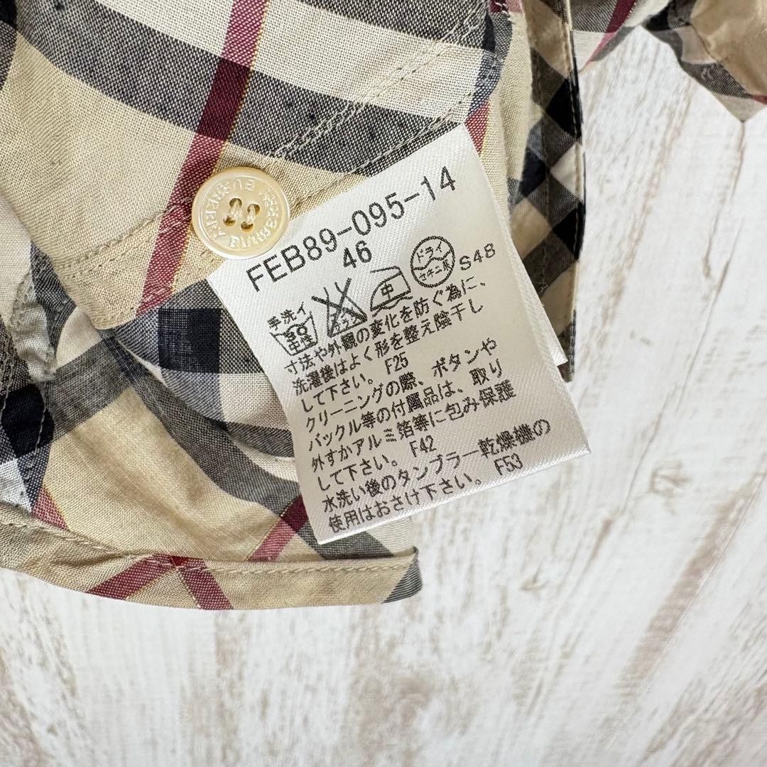 美品 バーバリーロンドン メガチェック ホース ロゴ刺繍 2way シャツ 美品 バーバリーロンドン メガチェック ホース ロゴ刺繍 2way シャツ