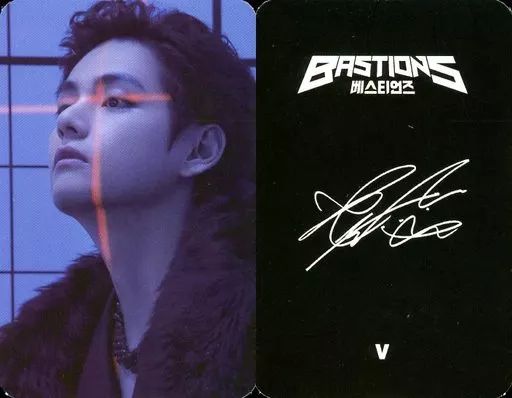 中古】コレクションカード(男性) BTS(防弾少年団)/V(ブイ)/裏面印刷