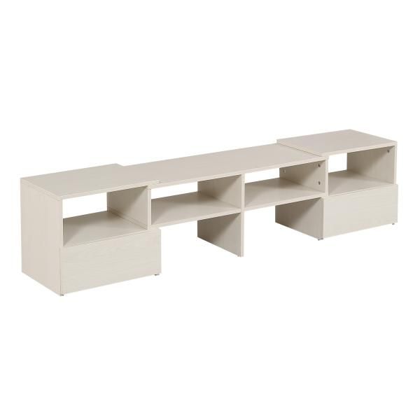 テレビ台 ローボード コーナーテレビ台 伸縮自由 幅93～172　WHTIE テレビ台 ローボード コーナーテレビ台 伸縮自由 32V型-55V型 幅93