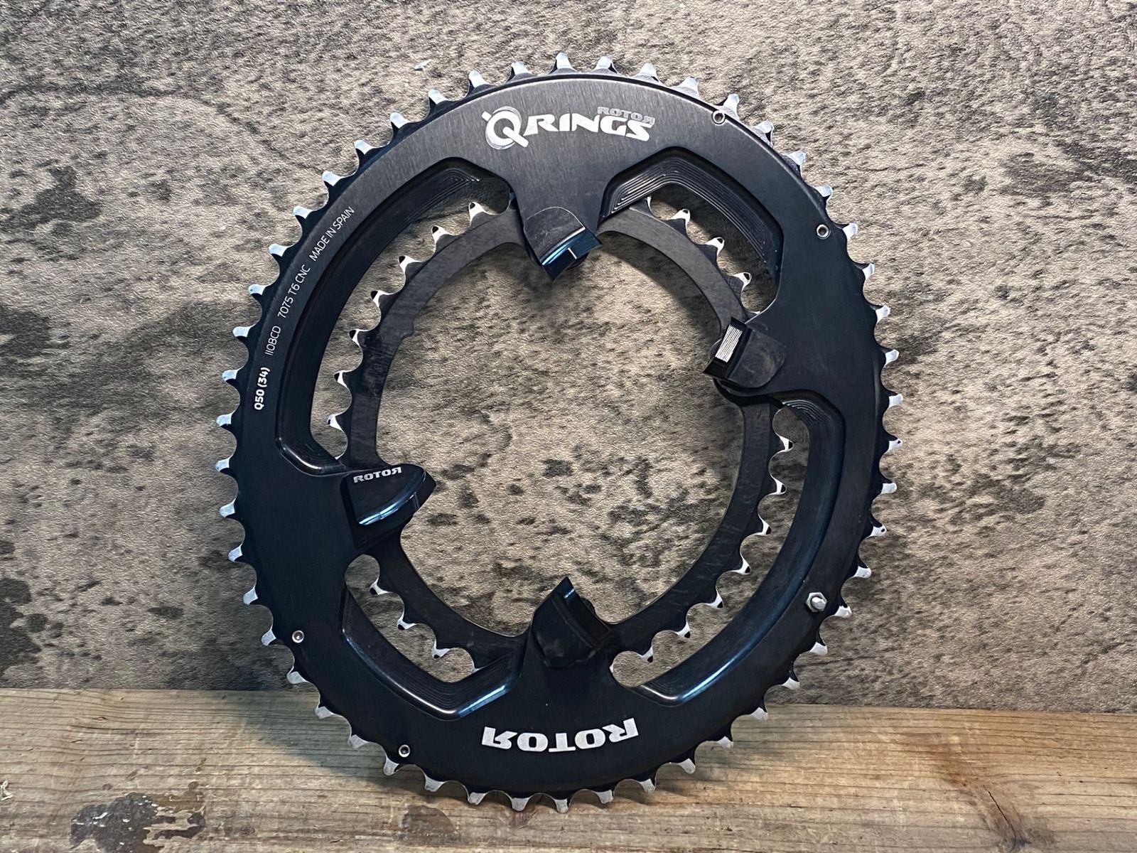 JG588 ローター ROTOR Q-RINGS 50/34T 楕円チェーンリング BCD110