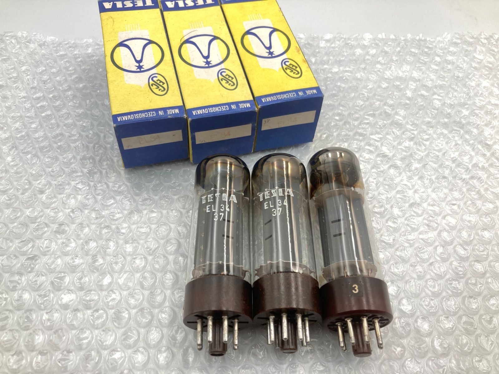 TESRA 真空管　el34 美品 EL34 Svetlana-Sロゴ 2本マッチ 真空管PX29 - ヴィンテージサウンド