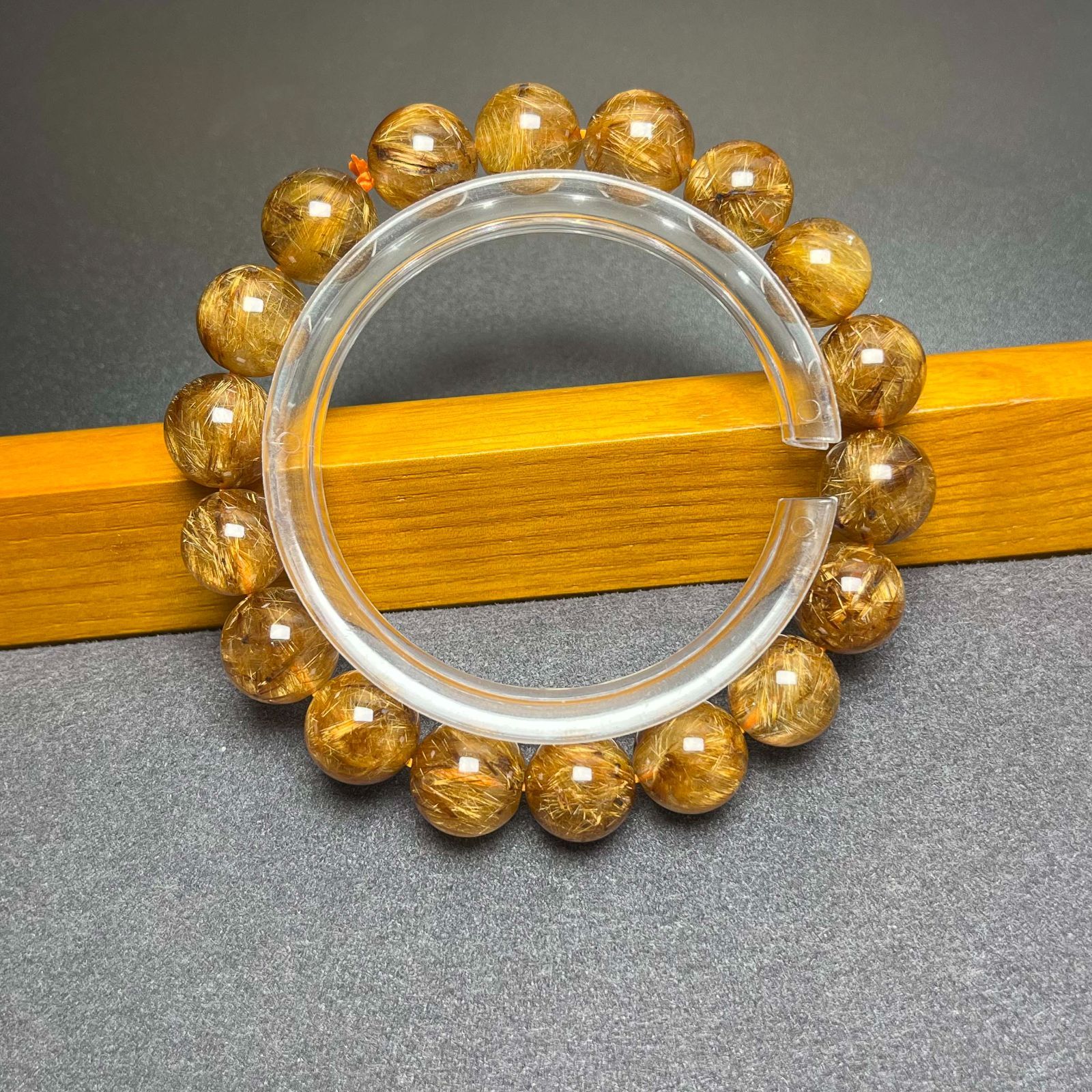 ルチルクォーツ ブレスレット 約11.6mm 金運のパワーストーン 【公式通販】