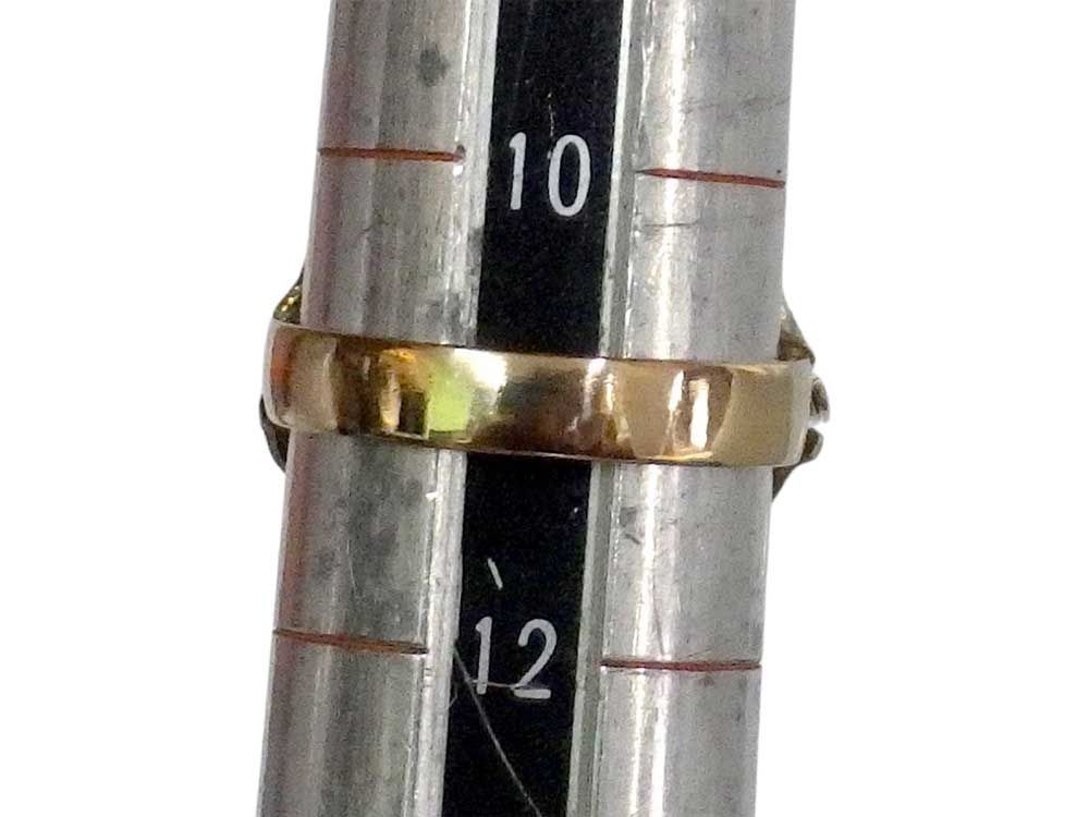 花柄リング K18 5.77g 11号 - メルカリ