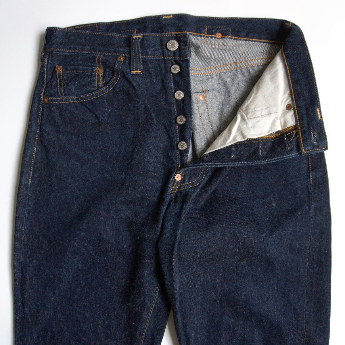 LEVI'S LVC 復刻 バレンシア製 501xx 555 w36 ビッグE 美品濃紺/バレンシア製】 LEVI'S 【501XXC ビッグE デニムパンツ 】33