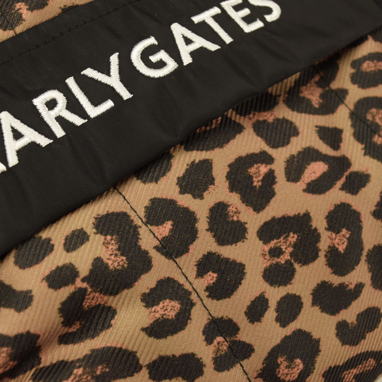 新品】パーリーゲイツ 裏フリース レッグウォーマー レオパード柄