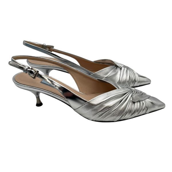 プラダ PRADA パンプス メタリック スリングバック ポインテッドトゥ プラダ PRADA パンプス メタリック スリングバック ポインテッドトゥ