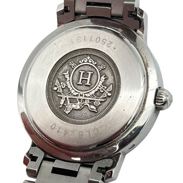 エルメス　クリッパーSS ○ エルメス HERMES 時計 クリッパー Clipper CL6.410 廃番 シルバー色