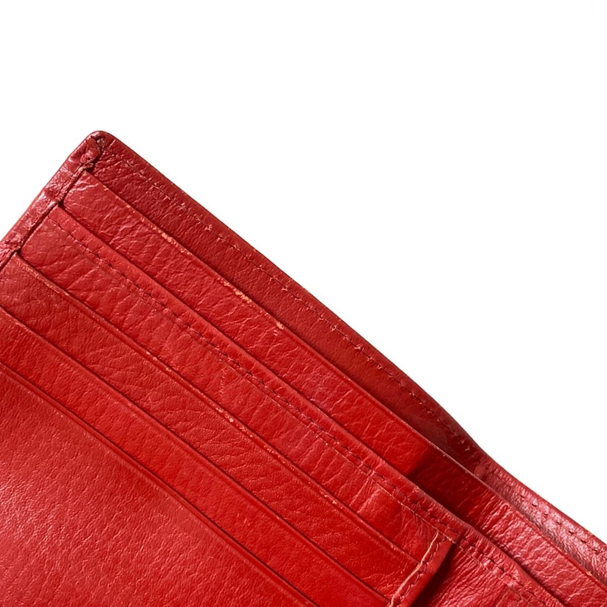 ロレックス　ROLEX 折り財布　ノベルティ　非売品　箱付き ROLEX(ロレックス) 2つ折り財布 - レッド ノベルティ レザー - メルカリ