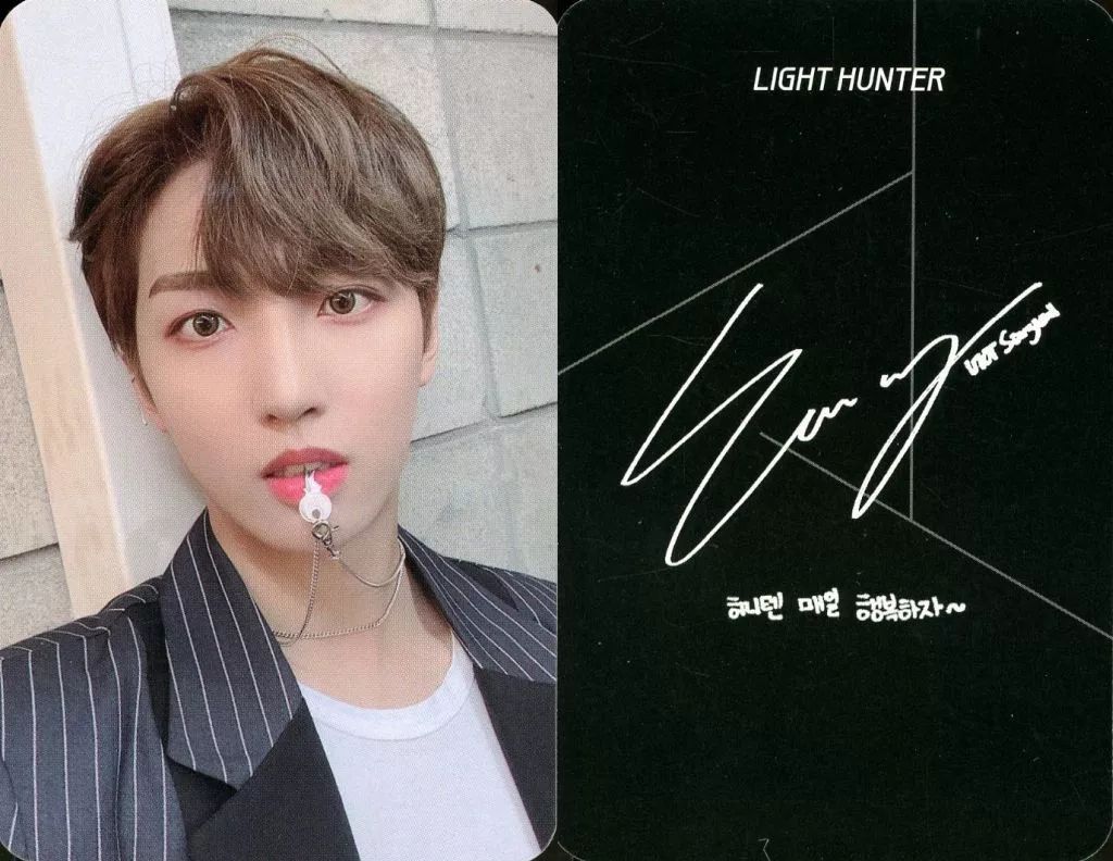 中古】コレクションカード(男性) UP10TION/ソニュル(SUNYOUL)/裏面黒